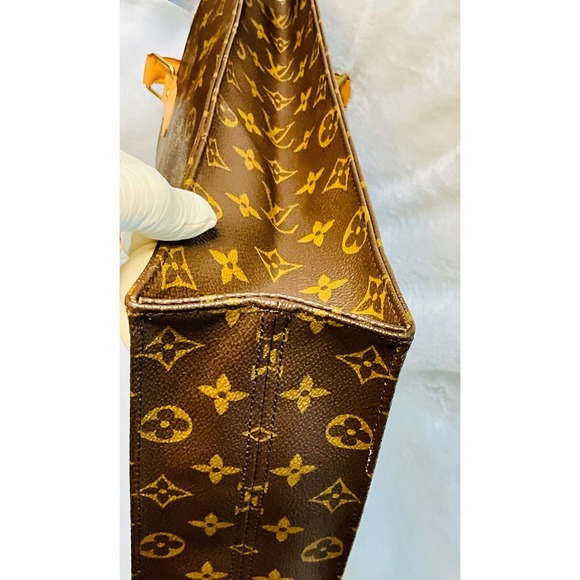 Louis Vuitton Monogram Sac Plat Tote Bag‎ Designer Handbag Purse - Picture 9 of 16